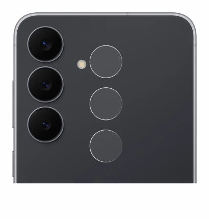 Image of the device Samsung Galaxy S25 FE (ONLY Camera Lens) with a wide variety of screen protectors.