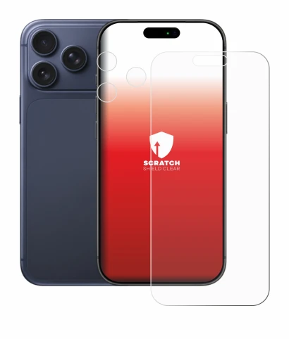 Image of the device Apple iPhone 17 Pro Max (Front+Camera) with a wide variety of screen protectors.