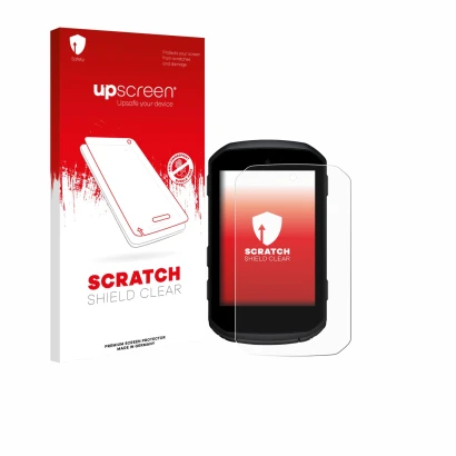 Front side of a product packaging with the brand logo upscreen. Next to it is the device Garmin Edge 850 shown with the corres