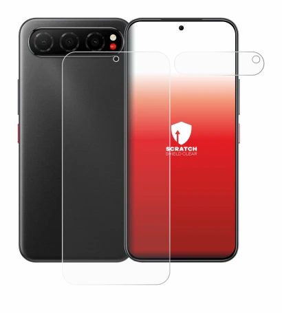Image of the device Nubia Air (Front+Camera) with a wide variety of screen protectors.