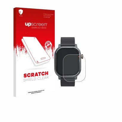 Front side of a product packaging with the brand logo upscreen. Next to it is the device Kospet Pulse shown with the correspon