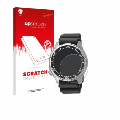 Front side of a product packaging with the brand logo upscreen. Next to it is the device Citizen NY0040 shown with the corresp