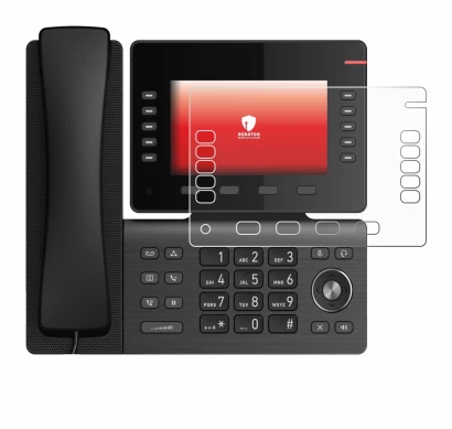 Image of the device Snom D865 with a wide variety of screen protectors.