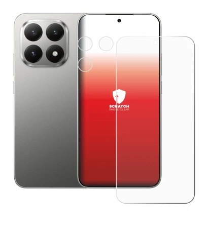 Image of the device Xiaomi 15T (Front+Camera) with a wide variety of screen protectors.