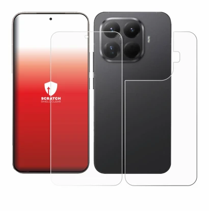 Image of the device Xiaomi 15T Pro (Front+Back) with a wide variety of screen protectors.