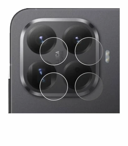 Image of the device Xiaomi 15T Pro (ONLY Camera Lens) with a wide variety of screen protectors.