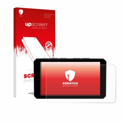 Front side of a product packaging with the brand logo upscreen. Next to it is the device Chigee AIO-6 LTE 4G shown with the co