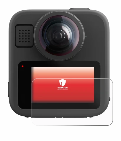 Image of the device GoPro Max 2 with a wide variety of screen protectors.