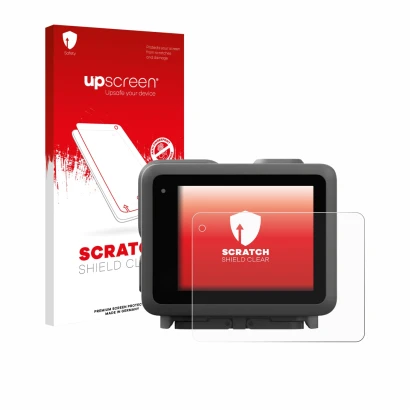 Front side of a product packaging with the brand logo upscreen. Next to it is the device GoPro Lit Hero shown with the corresp