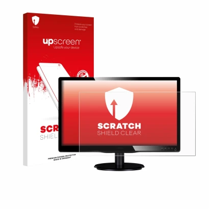 Front side of a product packaging with the brand logo upscreen. Next to it is the device Philips 200V4QSBR/00 shown with the c