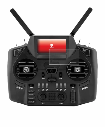 Image of the device Radiomaster GX12 with a wide variety of screen protectors.