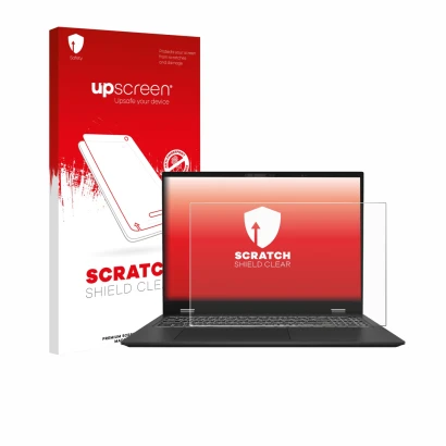 Front side of a product packaging with the brand logo upscreen. Next to it is the device MSI Prestige 16 AI Evo B1M shown with
