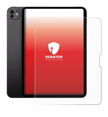 Image of the device Apple iPad Pro 13" 2025 (Front+Camera) with a wide variety of screen protectors.