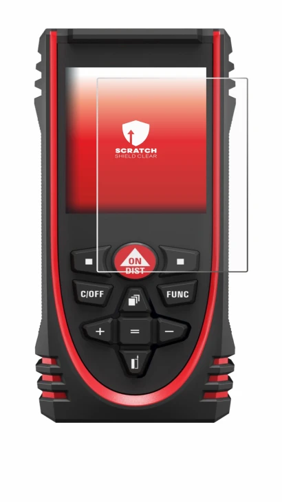 Image of the device Leica DISTO X3 with a wide variety of screen protectors.
