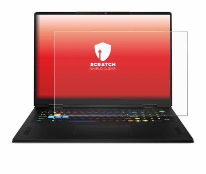 Image of the device MSI Vector A18 HX 2025 with a wide variety of screen protectors.