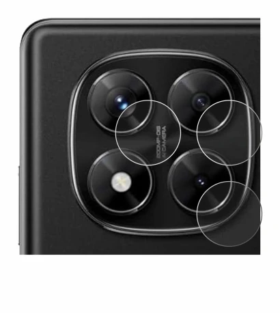 Image of the device Xiaomi Redmi Note 14 Pro 4G (ONLY Camera Lens) with a wide variety of screen protectors.