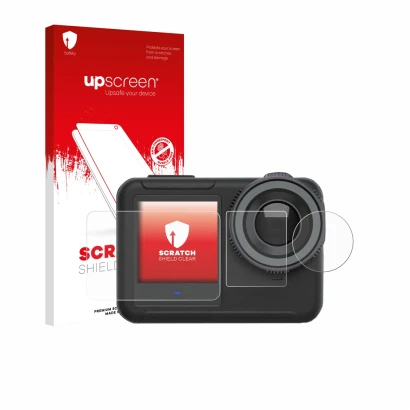 Front side of a product packaging with the brand logo upscreen. Next to it is the device SVBONY SVGO3 4K shown with the corres