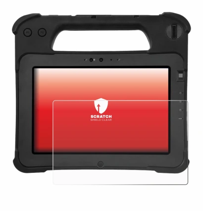 Image of the device Zebra XPad L10ax with a wide variety of screen protectors.