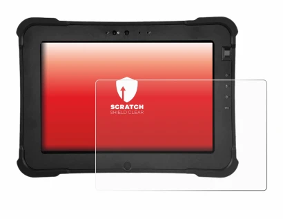 Image of the device Zebra XSlate L10ax with a wide variety of screen protectors.