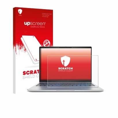 Front side of a product packaging with the brand logo upscreen. Next to it is the device HP EliteBook 8 G1i 13