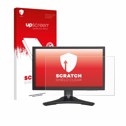 Front side of a product packaging with the brand logo upscreen. Next to it is the device Hanns.G HP227 shown with the correspo