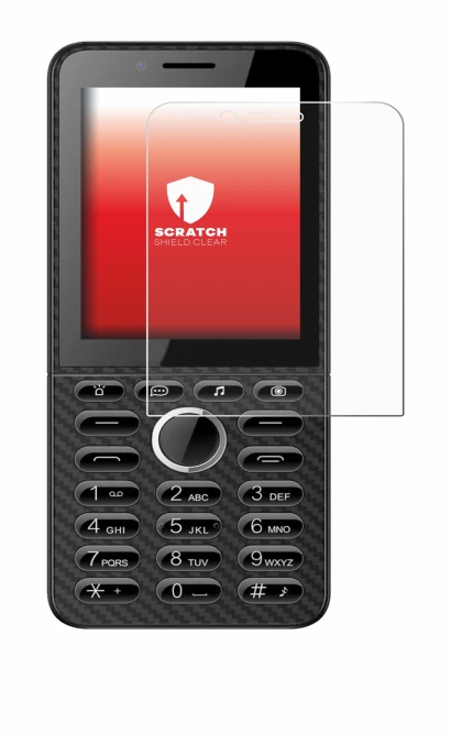 Image of the device Energizer E288S with a wide variety of screen protectors.
