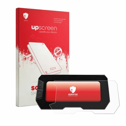 Front side of a product packaging with the brand logo upscreen. Next to it is the device Honda CB125R 2022 shown with the corr