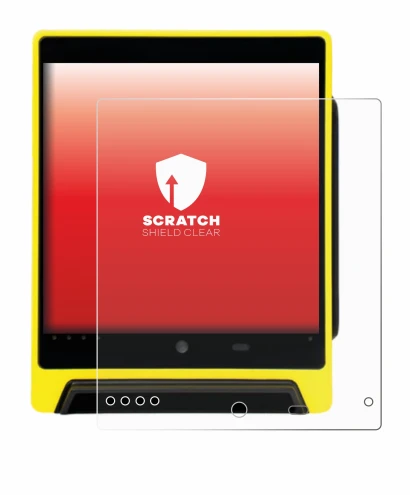 Image of the device Nayax VPOS Media 4 with a wide variety of screen protectors.