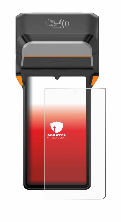Image of the device Sunmi V3 Plus with a wide variety of screen protectors.