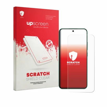 Front side of a product packaging with the brand logo upscreen. Next to it is the device Oppo F33 shown with the corresponding