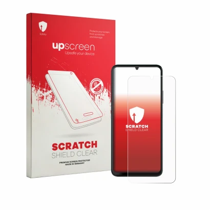Front side of a product packaging with the brand logo upscreen. Next to it is the device NUU Mobile X10 5G shown with the corr