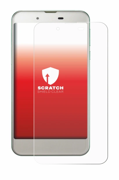Image of the device Sharp Aquos SHV37 with a wide variety of screen protectors.
