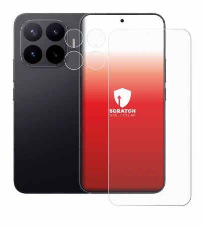 Image of the device Xiaomi 17T Pro (Front+Camera) with a wide variety of screen protectors.