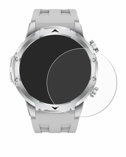 Image of the device FitVigor Smartwatch 1.53" with a wide variety of screen protectors.
