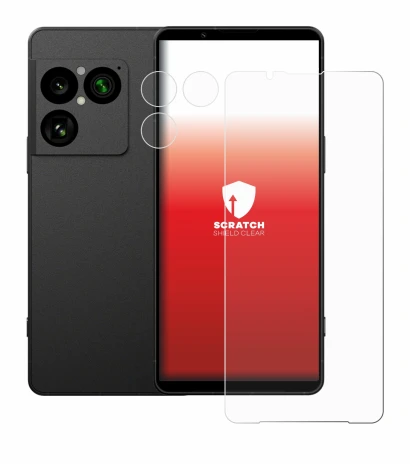 Image of the device Sony Xperia 1 VIII (Front+Camera) with a wide variety of screen protectors.