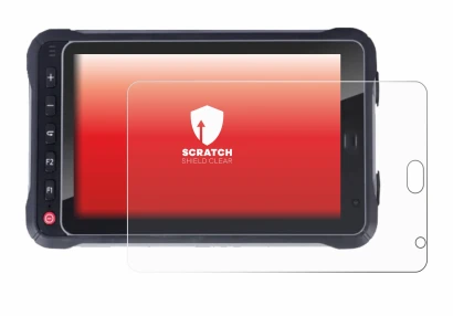 Image of the device Hugerock X72 with a wide variety of screen protectors.