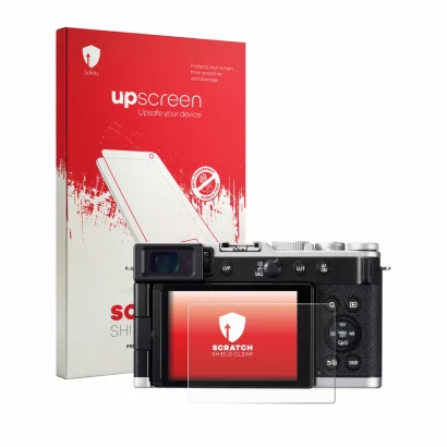 Front side of a product packaging with the brand logo upscreen. Next to it is the device Panasonic Lumix DC-L10 shown with the