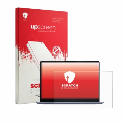 Front side of a product packaging with the brand logo upscreen. Next to it is the device Dell 14S DS14260 shown with the corre