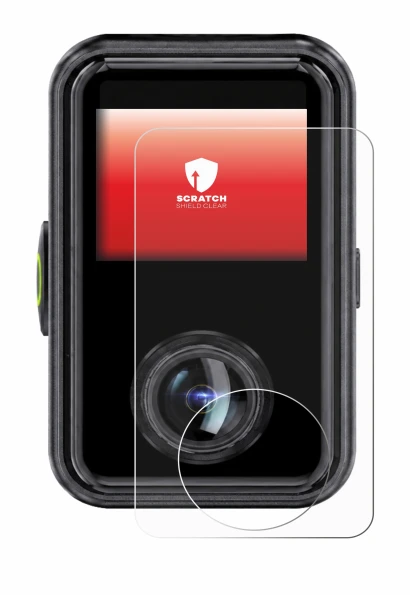 Image of the device Vantrue E360 Ace with a wide variety of screen protectors.