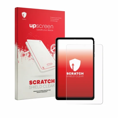 Front side of a product packaging with the brand logo upscreen. Next to it is the device Headwolf FPad 6 shown with the corres