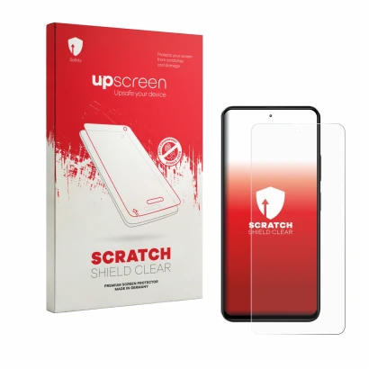 Front side of a product packaging with the brand logo upscreen. Next to it is the device Blackview Color 6 shown with the corr