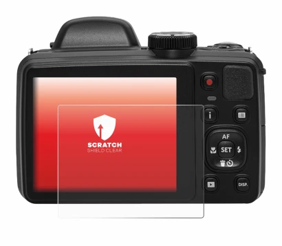 Image of the device Kodak Pixpro AZ425 with a wide variety of screen protectors.