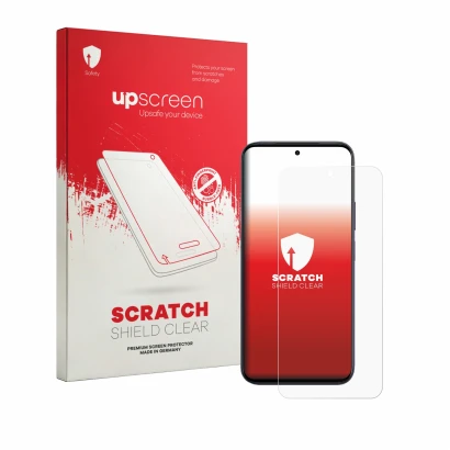 Front side of a product packaging with the brand logo upscreen. Next to it is the device Vivo Y6a shown with the corresponding