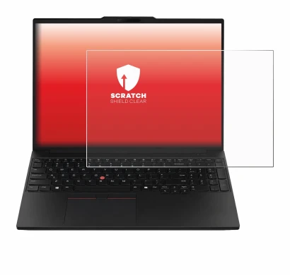 Image of the device Lenovo ThinkPad P16s Gen 5 with a wide variety of screen protectors.