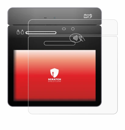 Image of the device Pax A3700 with a wide variety of screen protectors.