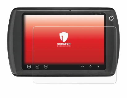Image of the device Zebra ET1 with a wide variety of screen protectors.