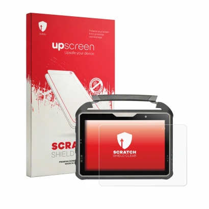 Front side of a product packaging with the brand logo upscreen. Next to it is the device DT Research DT302RP shown with the co