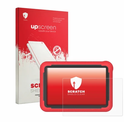 Front side of a product packaging with the brand logo upscreen. Next to it is the device Launch X431 PROS V5.0 shown with the