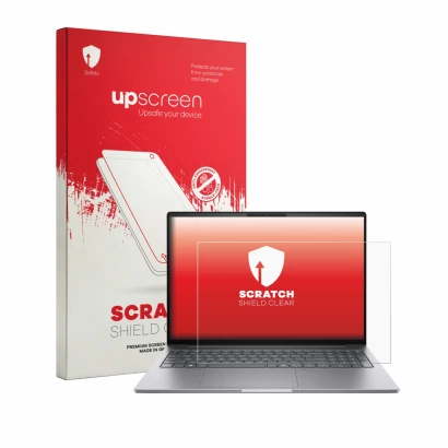 Front side of a product packaging with the brand logo upscreen. Next to it is the device HP Zbook 8 G2i 16" shown with the cor