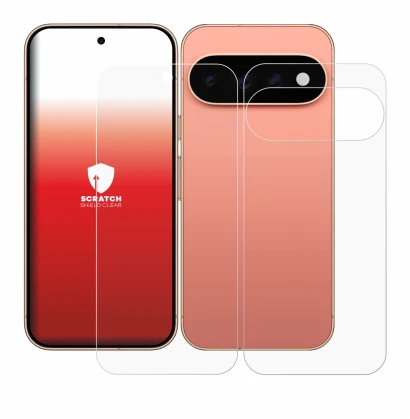 Image of the device Google Pixel 11 Pro (Front+Back) with a wide variety of screen protectors.